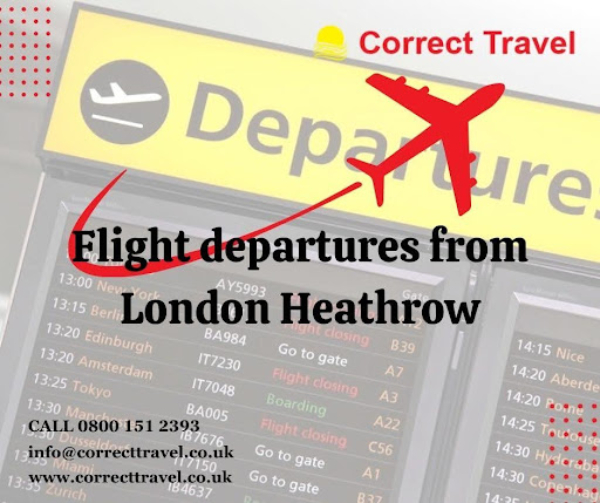 Flight departures from London Heathrow
